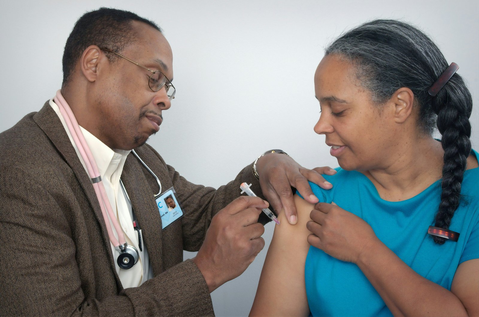 Health researchers collaborating